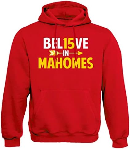 Xtreme Apparrel acredita em Mahomes Kansas City Men's Fan Hoodie Sweatshirt