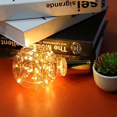Emitindo lâmpadas decorativas LED, lâmpada de fada do Globo Led para iluminação noturna ambiente, E26 Base média padrão Edison