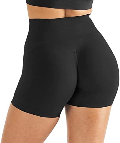 Ginous de treino feminino Gaimoliso shorts de ginástica 2 pacote de alta cintura alta Scrunch Butt Butting Athletic Yoga Shorts