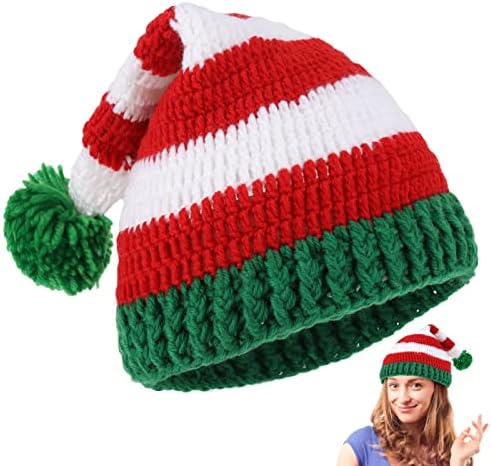 Chapéus de inverno tricotaram as orelhas de ouvido quente moda feita à mão, exclusiva, elegante e elegante ano novo,