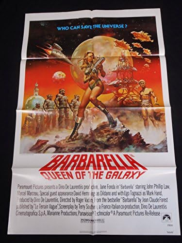 Barbarella R -1977 - Jane Fonda - Sci -Fi One Sheet - Boris Vallejo Artwork - C10 Mint UNUSUST - Sexy !!