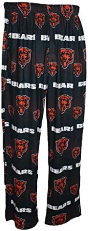 Foco Chicago Bears Men's Scatter Pattern Paijama Lounge Multi Color Pants