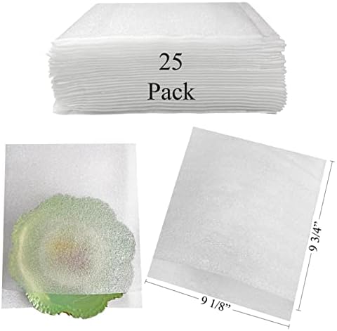 uboxes 9 1/8''x9 3/4 '' bolsas de espuma para tigelas protegem pratos, branco, foampouch909
