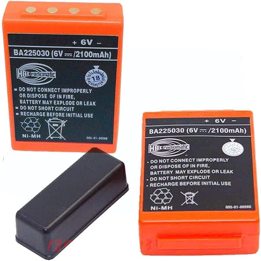 6V 2100mAh BA225030 NI-MH Bateria recarregável HBC Bateria radiomática BA225030 para HBC Crane Remote Control Bomba Battery