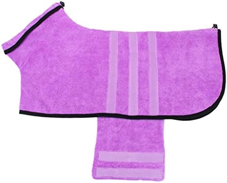 Gsportfis Dog Robe Microfiber Dog Coat Super absorvente Toalha de banho macio de animais de estimação Supplies de banho de