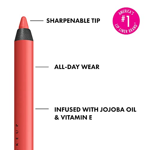 NYX Professional Makeup Line Loud Lip Liner, Longwear e lápis de lábios pigmentados com óleo de jojoba e vitamina