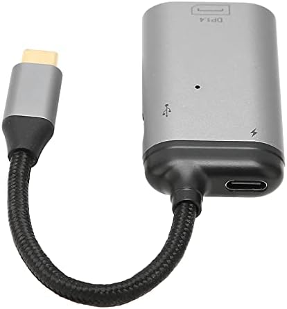 Adaptador USB C a Mini DisplayPort, 100W portátil Type -C para DisplayPort Adapter com entrega de energia, adaptador Type