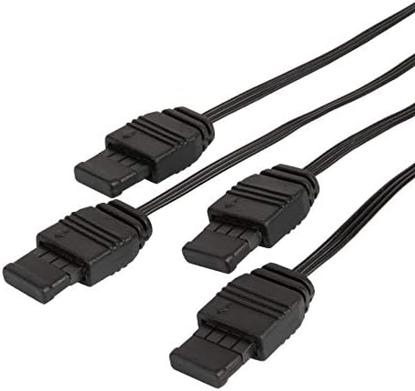 Silverstone Technology Ultra-Thin e Ultra-Flexível 1 a 4 Argb Splitter Cable CPL03