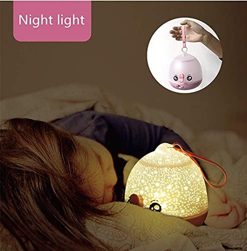 Winice Star Projector Night Light for Kids Bedroom, controle remoto rotativo e design de temporizador lâmpada estrelada do