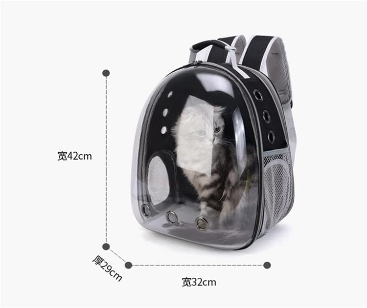 Zhuhw Cats Backpack Transparent Pet Outing Bag Backpack portátil Pet Backpack Bag para gatos