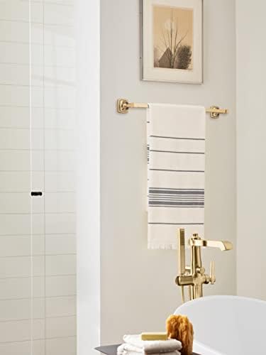 Amerock BH36094CZ | Barra de toalha de bronze de champanhe | 24 no rack de toalhas | Estatura | Suporte para toalhas do banheiro | Hardware do banheiro | Acessórios de banho