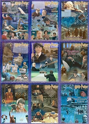 Harry Potter e The Sorcerers Stone 2005 ArtBox Complete Holographic Foil Insert Cart. Conjunto R1 - R9