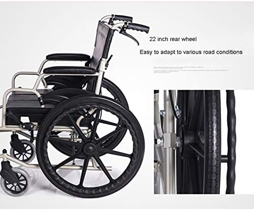 Cadeira de rodas de cadeira de banheira dobrável de cabeceira de cabeceira para banheiro com apoios para os pés, cadeira