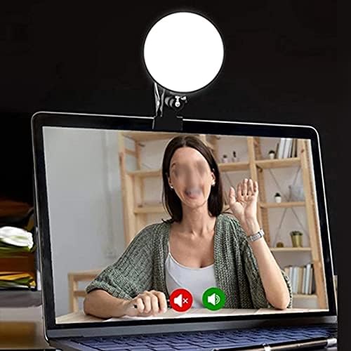 Slsfjlkj Selfie Ring Light com suporte de controle remoto de 4 polegadas Lâmpada de círculo com câmera Lighting