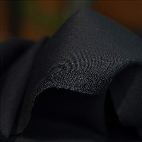 Tecido de lã pura de sarja de cor da marinha sólida, largura de 57,8 , boa cortina, costura para ternos, jaqueta,