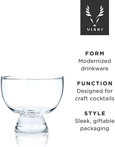 Viski Mezcal Glasses Conjunto de 2 - vidro de tequila cristalina premium, copo de coquetel mezcal sem haste, conjunto de presentes de vidro de licor, 8 oz
