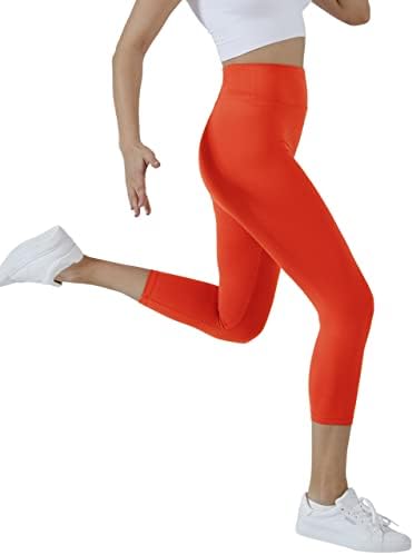 Valandy Capri Leggings para mulheres Treino de ioga de alta cintura