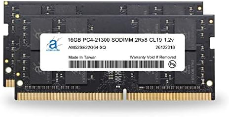 Adamanta 32 GB Compatível para Dell Alienware, G-Series, Inspiron, Latitude, Optiplex Precision Vostro e XPS DDR4 2666MHz PC4-21300 SODIMM 2RX8 CL19 1.2V Laptop Upgrade RAM Snpcrxj6c/16g