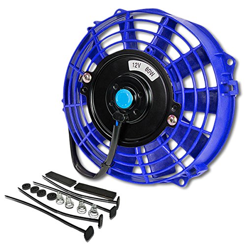 Motoramento de DNA 7 de alto desempenho de resfriamento elétrico Slim Radiator Fan w/Kit de montagem