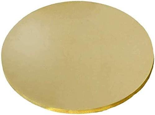 Folha de placa redonda da placa redonda do disco de latão Yuesfz espessura de círculo sólido 0. 118 polegadas usadas para folha de cobre térmico condutor