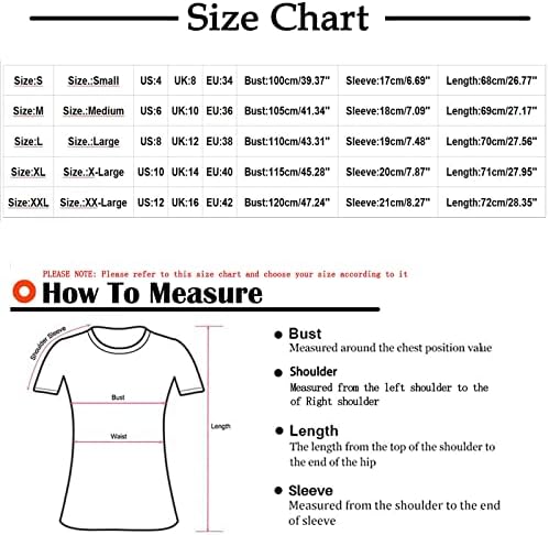 Camisa da blusa para mulheres verão outono 2023 Roupas modernas de manga curta V trabalho gráfico do pescoço Top com bolsos 3c