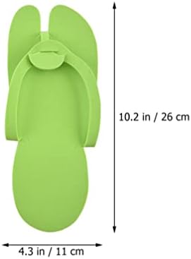 Zerodeko 24 pares pedicure chinelos de pedicure chinelos descartáveis ​​chinelos de espuma EVA Sandálias de spa colorido