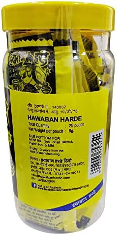 Ayucina Forever Hawaban Hare Jar Pack - 6 gm x pacote de 25 bolsas