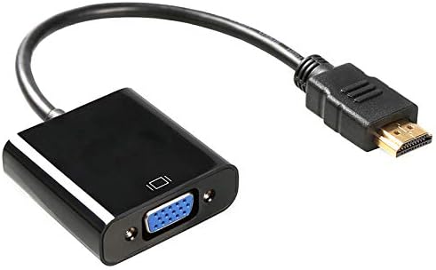 Cotchear 1080p HDMI Male para VGA Adaptador Feminino Video Converter Cable para PC, desktop, laptop, monitor, projetor,