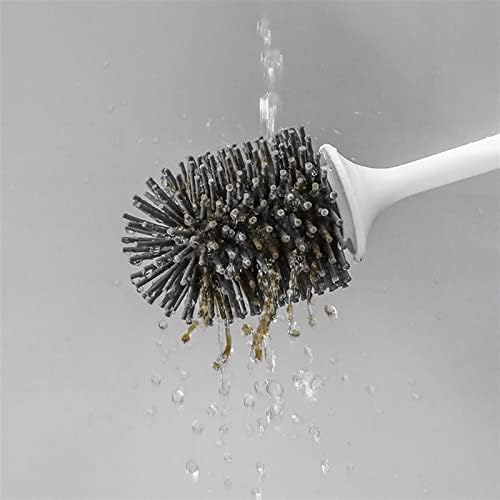 Escova de vaso sanitário zukeems pincel de silicone de cabeça de vaso sanitário drenagem rápida ferramenta limpa montagem na parede ou limpeza de limpeza acessórios de banheiro de limpeza