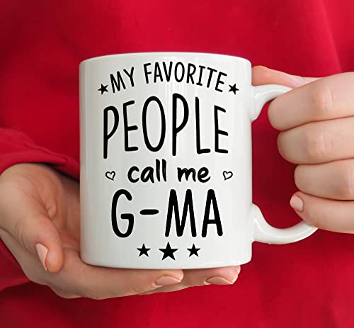 Minhas pessoas favoritas me chamam de caneca de café g-ma, melhor GOM G-MA Ever Birthday Birthday Day Day, Ideia de presentes de Natal para G-Ma-Caneca de 11 onças