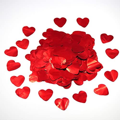 Ultimate Confetti - Red Metallic Heart Confetti