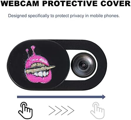 Câmera de câmera de computador Solustre Capas de webcam, 3pcs Lips Padrão Privacidade Capa Webcam Capa Slider de