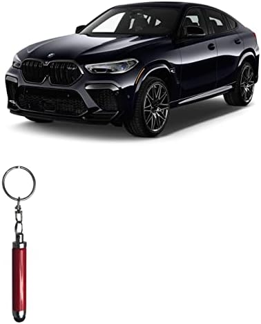 Caneta de caneta de ondas de ondas de caixa compatível com BMW 2021 x6 Display - caneta capacitiva de bala, caneta de mini caneta com loop de chaveiro para BMW 2021 X6 Display - Ruby