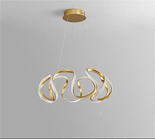 Cxdtbh Linha de flores Lâmpada de lâmpada para sala de jantar Bedroom Sala de estudo preto/dourado lustres lustres