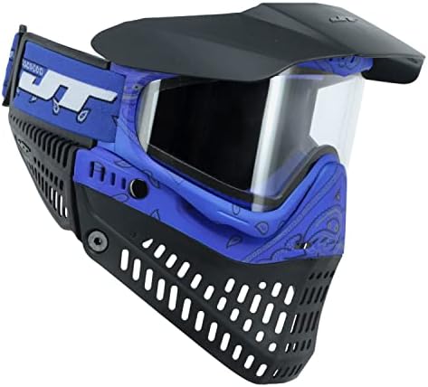 JT Proflex Goggles Le Bandana Blue com lente clara e de fumaça