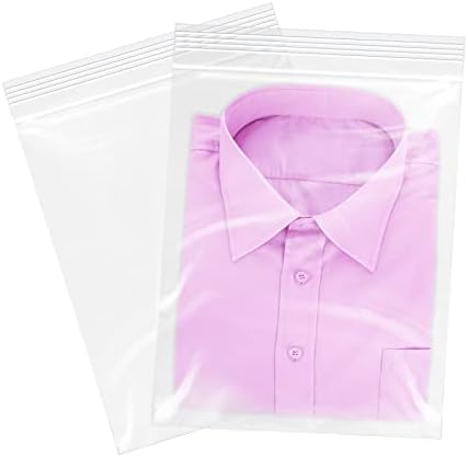 12 x 15 2 mil de plástico transparente reclosável sacos de ziplock para roupas, camisetas, calças