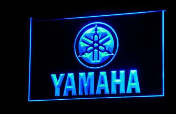 Motocicletas Apfoo Yamahas LED LED NEON SIGN Man Cave Light para Pub Recreation Wall Decor 12x8inch