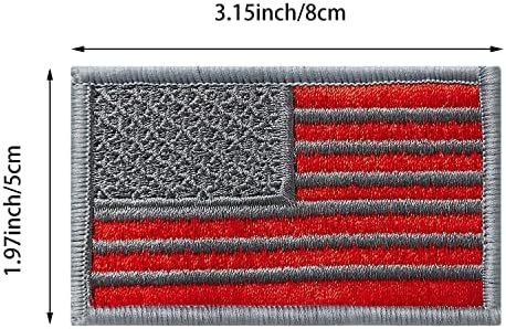 4pcs EUA bandeira americana remendos, gancho e loop bandeira bordada bandeira tática Tactical Patches para mochilas de