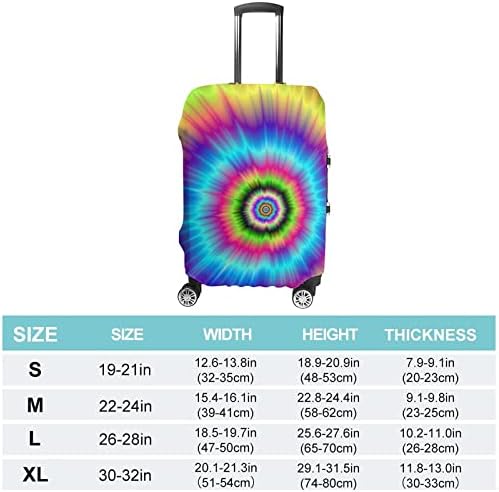 Dazzling Tie Dye Dye Funny Travel Bagage Caso Capa Prind Protector Protector Capas de bagagem Elastic Fits 19-32 polegadas