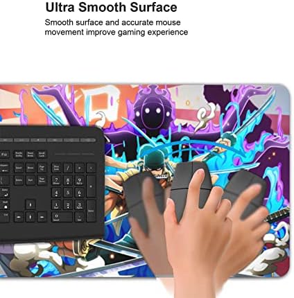 Anime grandes almofadas de mouse impermeabilizadas e não deslizantes de teclado de teclado completo para jogos para