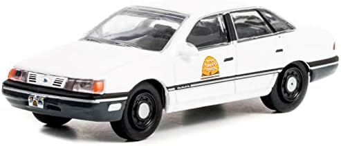 1990 Polícia de Taurus White Utah Highway Patrol Hot Pursuit Series 41 1/64 Modelo Diecast Model By Greenlight 42990 A