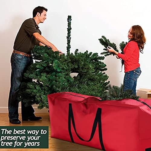 ? Yowein? Armazenamento de árvores de Natal para serviço pesado - se encaixa em árvores desmontadas artificiais, lixo de armazenamento