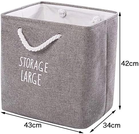 Cesta de cesta de armazenamento BKDFD cesta de armazenamento de poliéster ou lixeira com alças duráveis ​​de algodão