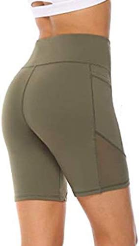 Calças de ioga dsodan para mulheres, shorts casuais femininos treinando abdômen de cintura alta executando perneiras de controle de barriga de barriga