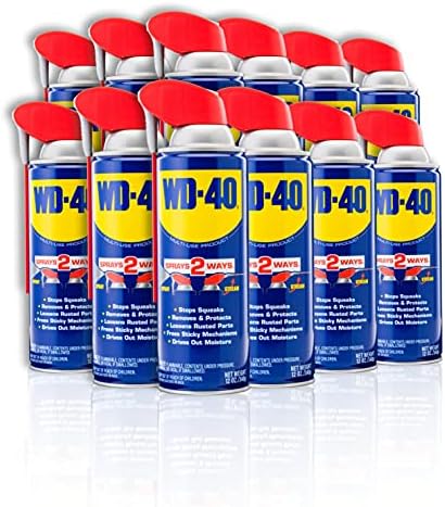 Produto multiuso WD-40 com sprays de palha inteligentes 2 maneiras, 12 onças [12-Pack]