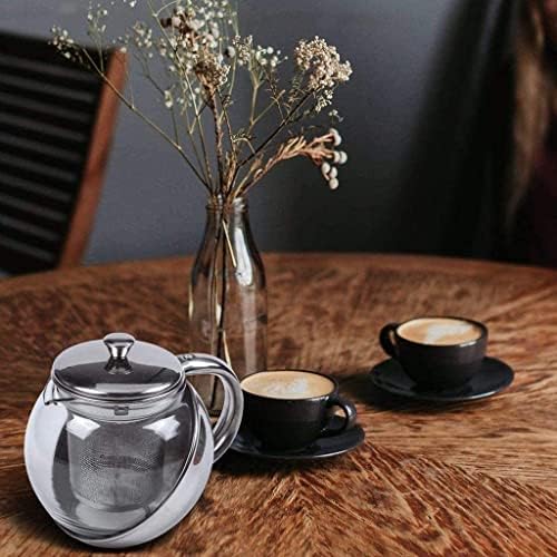 Bule de aço inoxidável de vidro moderno ， Tea Leaf Infuser Fruit Tea Flower Tea