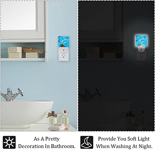 Hora do verão LED Night Light, Kids Nightlights for Bedroom Plug Int Wall Night Lamp Bliplectable para o quarto Stairs Hallway Baby's