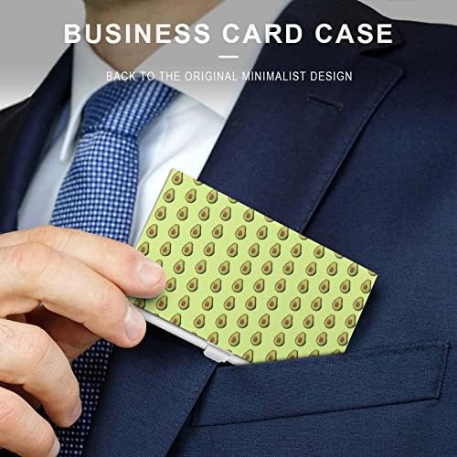 Titular de cartão de visita de abacate Slim Business Carting Wallets Caset Chart Id Case com padrão de impressão para homens e mulheres