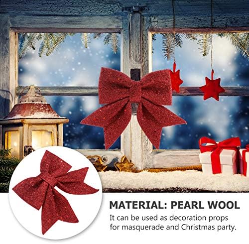 Decoração de guirlanda soimiss de Natal decorações de arco de brilho árvore de natal pendurada ornamentos