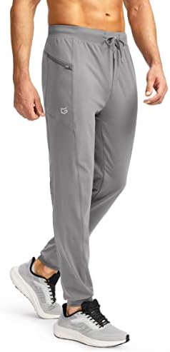 G Gradual masculino masculino com bolsos com zíper cônicos calças atléticas de calças atléticas para homens ginástica de corrida